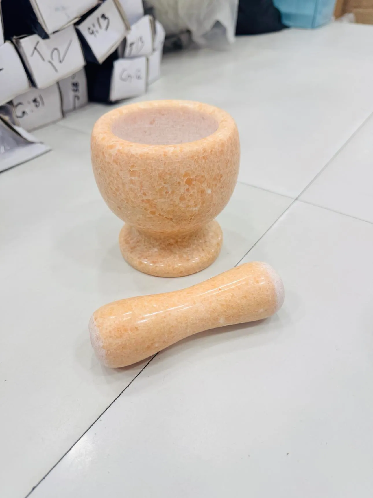 Natural Stone Hamandista Mortar and Pestle