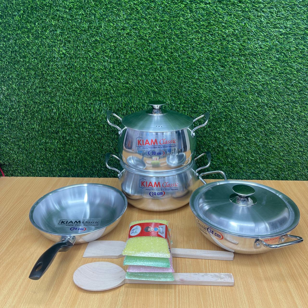 Kiam Aluminium 7 Pcs Cooking Set