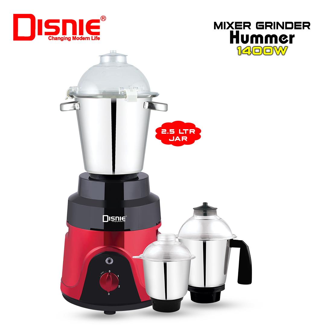 Disnie Mixer Grinder & Blender Hummer - 1400w